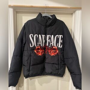 Scarface Black Puffer Jacket